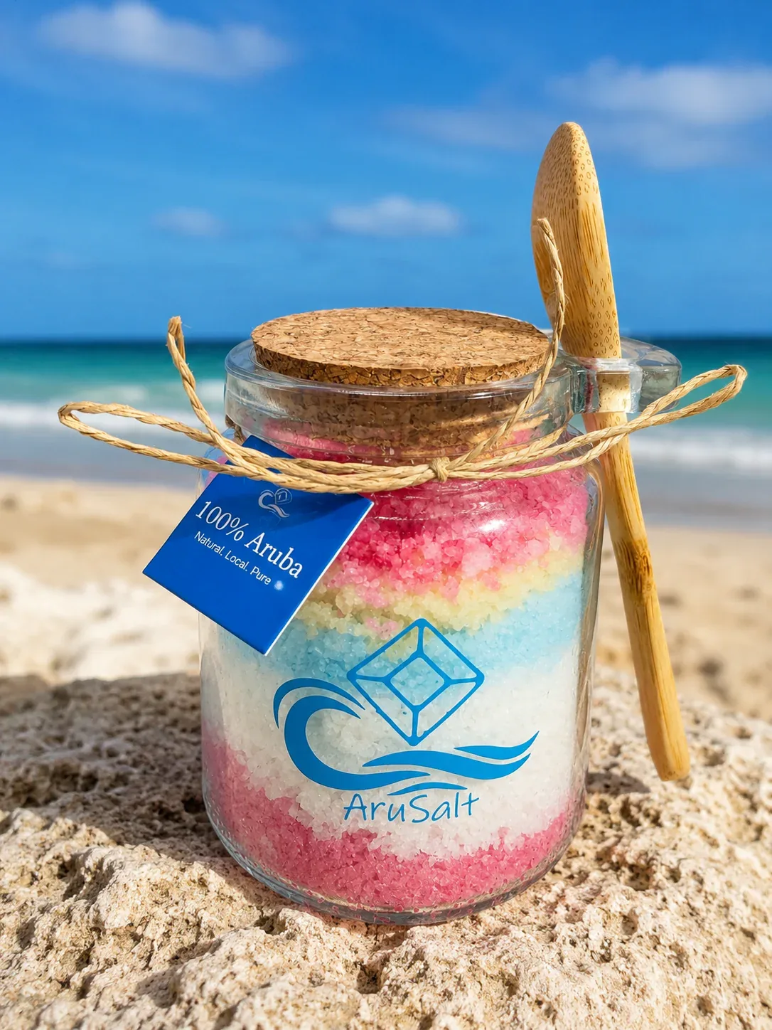 Caribbean Bath Salt Layered Jar